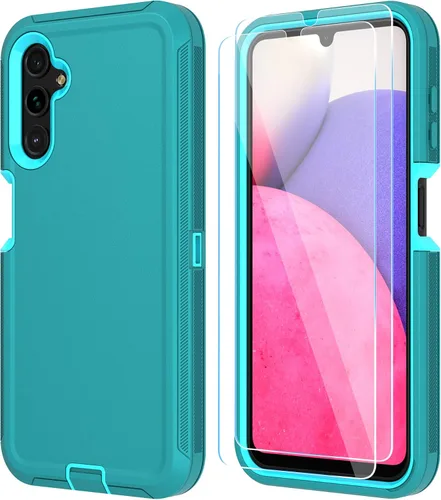 Miniatura 8 de ONOLA Funda compatible con Samsung Galaxy A14 5G con protector de pantalla HD, resistente a los golpes y a las caídas de servicio pesado, funda de 3