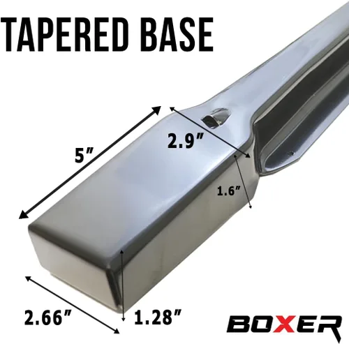 Miniatura 4 de Boxer Estaca de metal para camión de herramientas, 6 piezas, extremo cuadrado de 12 pulgadas, recubierta en acabado negro, estaca resistente