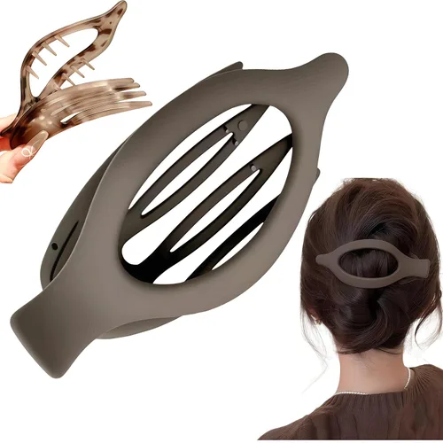 Miniatura 9 de Pinzas planas para el cabello para mujeres - 2026 Nuevas pinzas de garra planas para mujeres, pinzas de pico de pato para cabello grueso o fino