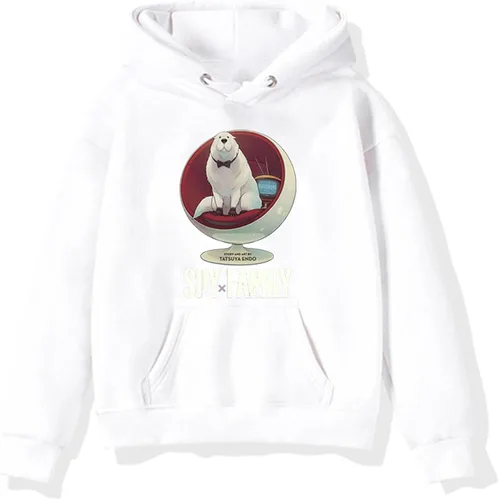 BATLX Cute Spy x Family Fleece Hooded Tops Kids Soft Pullover Daily Hoody-Casual Long Sleeve Sweatshirt for Boys Girls