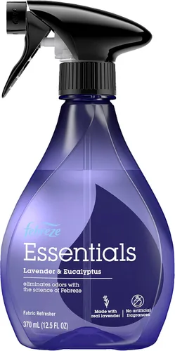 Miniatura 2 de Febreze Aerosol para tela, productos esenciales para refrescar la tela, eliminador de olores fuertes, incluye aceite esencial de lavanda