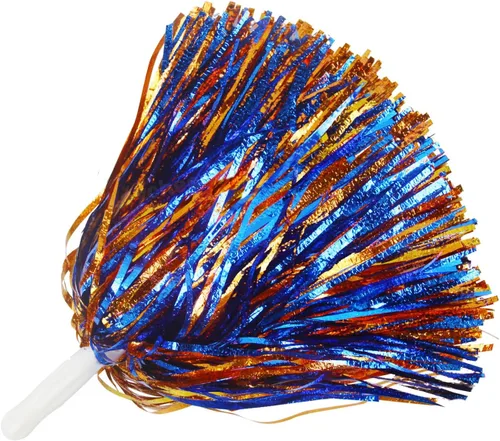 Miniatura 20 de Lovecheer 12/24 Piezas de Pompones Metálicos Pompones de Animadora Espumosos Brillantes con Mango Espíritu de Equipo Deportivo para Baile y Rosa
