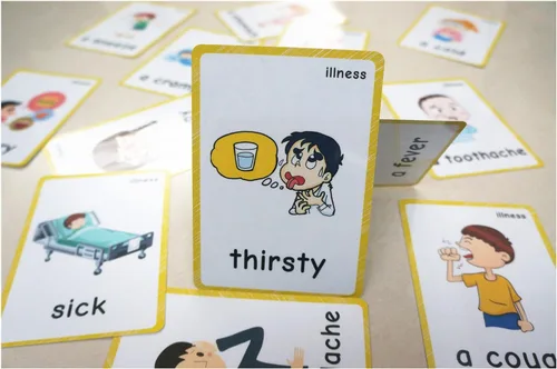 Miniatura 11 de SANTSUN 36 piezas de tarjetas flash My Body Parts para niños pequeños, con agujeros perforados, para que puedas ordenar y organizar las tarjetas
