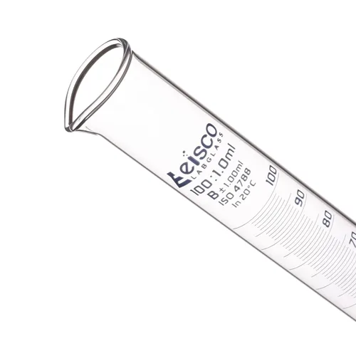 Miniatura 3 de Cilindro graduado, 3.4 fl oz - Tolerancia clase B ± 0.0 fl oz - Base redonda - Graduaciones azules - Vidrio de borosilicato 3.3 - Eisco Labs