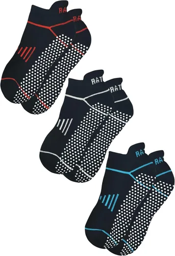 Miniatura 8 de RATIVE Calcetines antideslizantes para yoga, pilates y hospitales, con agarres, para mujeres y hombres