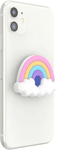Miniatura 3 de PopSockets - Agarre para teléfono con soporte expandible, agarre adhesivo, lindo PopSockets - PopoOut Rainbow Fluff PopOut Rainbow