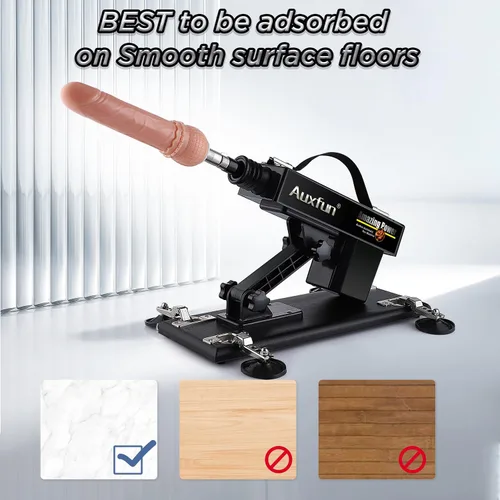 Miniatura 4 de Máquina sexual, AUXFUN máquina automática de consolador con control de aplicación Bluetooth, máquina de empuje para mujeres con 6 accesorios