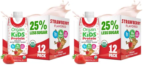 Miniatura 16 de Orgain Organic Kids - Batido nutricional de proteínas para niños, chocolate, aperitivos saludables para niños, 8g de proteína láctea, 3g de fibra