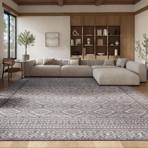 Miniatura 164 de Safavieh - Alfombra decorativa de la colección Tulum, modelo TUL264F, estilo marroquí, bohemio y desgastado, no suelta pelusa, para sala, vestíbulo