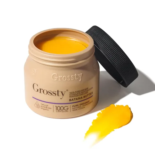 Grossty Aceite de batana para el crecimiento del cabello, Dr. Sebi 100% puro crudo orgánico aceite de batana mantequilla tratamiento hidratante