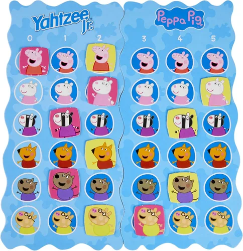 Miniatura 6 de Hasbro Gaming Yahtzee Jr.: Peppa Pig Edition Juego de mesa para niños de 4 años en adelante, juego de contar y emparejar para preescolares