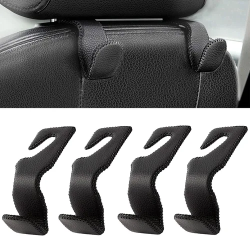 Miniatura 10 de AMVOYOA Ganchos para reposacabezas para bolsos y bolsas, colgador para reposacabezas del asiento trasero del automóvil, gancho de almacenamiento