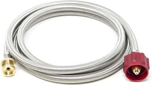 Miniatura 7 de Gas One 50143 Adaptador de manguera de propano de 4 pies, manguera convertidora de 1 lb a 20 lb