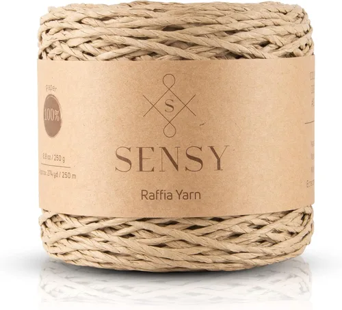Miniatura 33 de Sensy Premium - Hilo de rafia multicolor (185 yardas, 100% papel, 400)