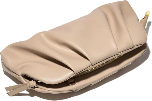 Miniatura 5 de SWEETV CHUNLI Dressy Vegan Leather Clutch Purse for Women Formal, Soft Pleated PU Evening Clutch for Weddings, Proms