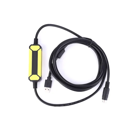 ViaGasaFamido Cable de programación Cable de datos apto para FX1S/1N/2N/3U FX Series PLC USB-SC09-FX Línea de descarga de cable de 8.2 ft Línea de