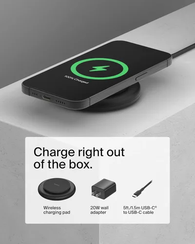 Miniatura 6 de Belkin Almohadilla de carga inalámbrica magnética de 15 W, cargador inalámbrico con certificación Qi2 compatible con MagSafe para iPhone 16 Series