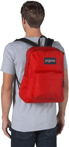 Miniatura 3 de JanSport SuperBreak - Mochila ligera para la escuela, rojo (Red Tape)), JS0A4QUT