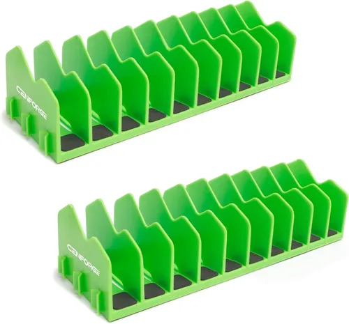 Miniatura 9 de Cenfoge - Organizador de alicates, 20 ranuras con base antideslizante para cajón de caja de herramientas, solución de almacenamiento de herramientas
