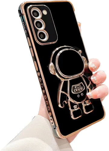 Miniatura 46 de phylla Funda de teléfono para Samsung Galaxy S22 Ultra de 6.8 pulgadas, funda de teléfono con soporte de astronauta chapado de lujo con bonito