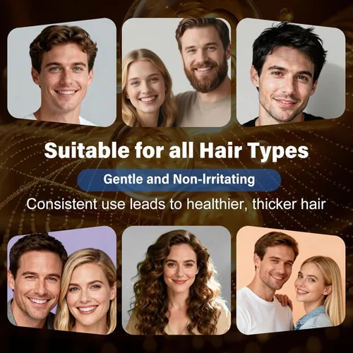 Miniatura 6 de Paquete de 3 sueros de minoxidil al 5% para hombres y mujeres, minoxidil para el crecimiento de la barba y el cabello (infusión de biotina)