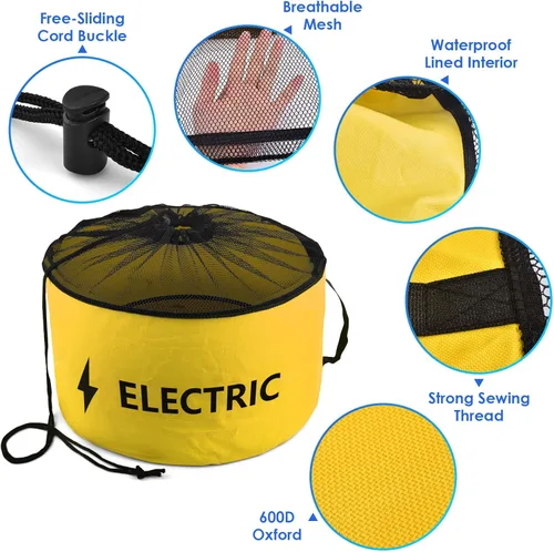 Miniatura 4 de ERKOON Bolsa de almacenamiento de manguera impermeable para caravana, paquete de 4, accesorios organizadores para cámper, bolsa organizadora
