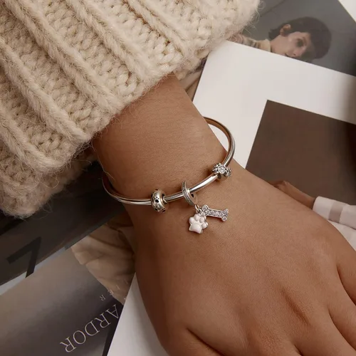 Miniatura 4 de BISAER Colgantes de plata de ley 925 para pulseras, tapones