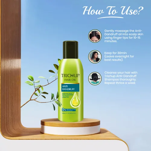 Miniatura 5 de Trichup Aceite anticaspa (3.4 fl oz x 2) (paquete de 2)