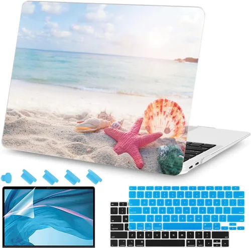 Miniatura 21 de Teryeefi Funda compatible con MacBook Air de 13 pulgadas M1 2021 2020 2019 2018 versión A2337 A2179 A1932 con Touch ID, carcasa rígida de plástico