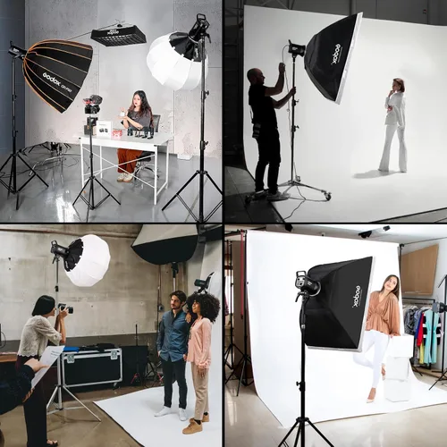 Miniatura 6 de Godox Luz de video LED bicolor SL60IIBi 75W, 2800K-5600K, 25100Lux@1M, luz de estudio COB de montaje Bowens con, aplicación y control remoto, CRI