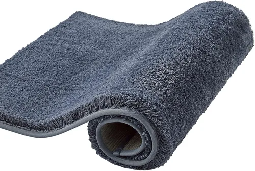 Miniatura 10 de CozeCube Tapetes de baño circulares de vellón para baño, esponjosos, absorbentes, de microfibra de secado rápido, antideslizantes, lavables
