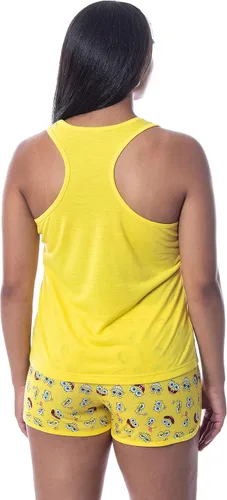 Miniatura 4 de Nickelodeon Bob Esponja SquarePants - Conjunto de pijama sin mangas para mujer