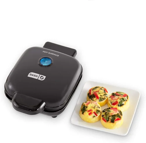 Dash - Preparador de lujo de bocadillos de huevo - Preparador de bocadillos de huevo eléctrico para aperitivos proteicos saludables - Limpieza Negro
