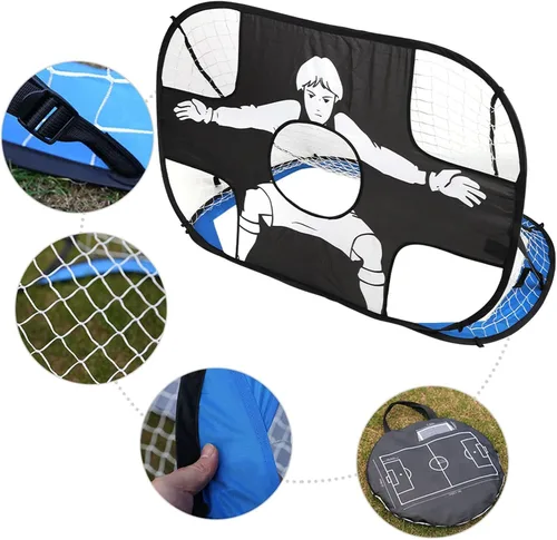 Miniatura 8 de Red de portería de fútbol para niños pequeños, portería de fútbol portátil de repuesto para entrenamiento emergente, redes de fútbol para patio