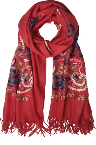 Miniatura 11 de Urban CoCo Chal Bordado con Borlas de Tamaño Grande para Mujer, Bufanda de Mujer