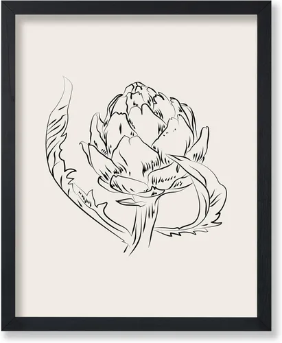 Miniatura 93 de Poster Master Póster de peonías – Estampado de flores retro – Ilustración floral – Ilustración en blanco y negro – Diseño de línea y abstracto