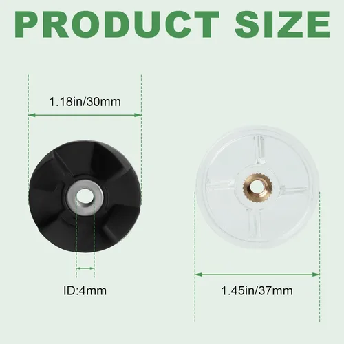 Miniatura 3 de 8 piezas de repuesto de engranaje base para licuadora Magic-Bullet 250W MB1001 con pieza de repuesto de engranaje de cuchilla para Magic Bullet