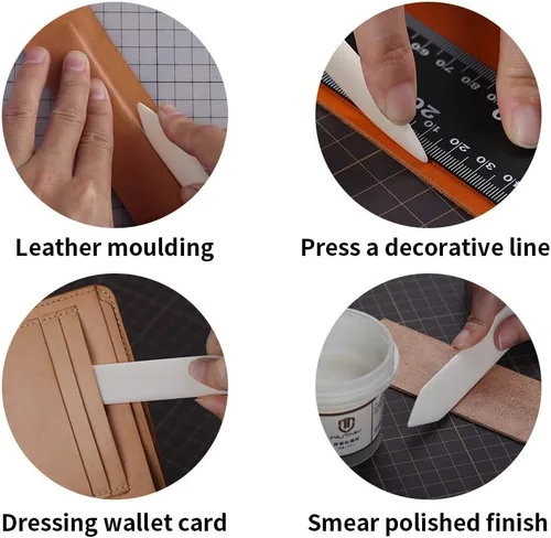Miniatura 3 de WUTA Carpetas de hueso 100% auténticas, para manualidades, plegables, plegables, plegables, herramienta de manualidades para manualidades, pulir 1