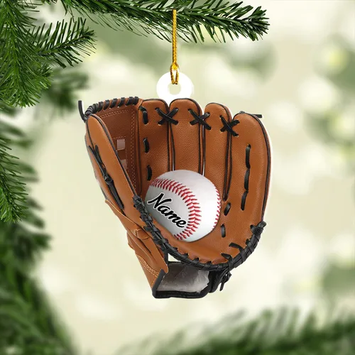 Miniatura 11 de Adorno de béisbol personalizado para niños, recuerdo de cerámica con nombre y número personalizado, algunos niños recién nacen con béisbol en sus