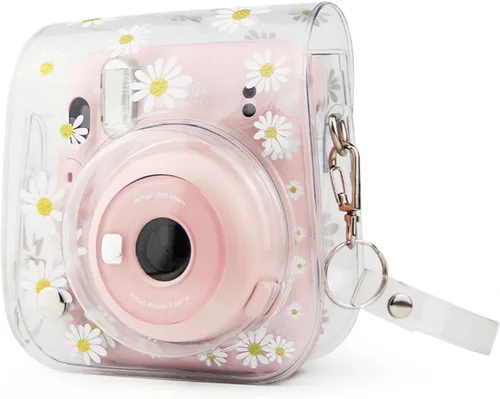 Miniatura 6 de Yitengteng Funda para cámara Fujifilm Instax Mini 11/9/8, cubierta protectora de cámara de PVC ajustable, bolsa transparente con correa