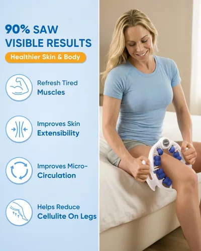Miniatura 2 de ONUEMP Herramienta de Masaje para Celulitis, Removedor de Celulitis con Drenaje Linfático para Piernas, Rodillo Muscular para Masaje de Fascia
