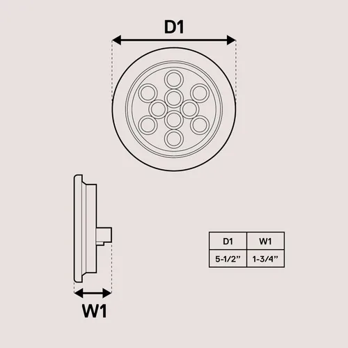 Miniatura 5 de Luces de LED traseras, de freno, redondas, color rojo, de 4 pulgadas para camiones, casas rodantes, Jeep. – Certificado DOT, anillo de hule
