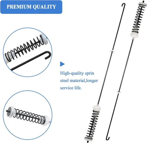 Miniatura 6 de W10780045 NTW4516FW2 NTW4516FW1 NTW4605EW0 Kit de varilla de suspensión para lavadora (26.7 pulgadas) para Amana Whirlpool Kenmore -Reemplazar