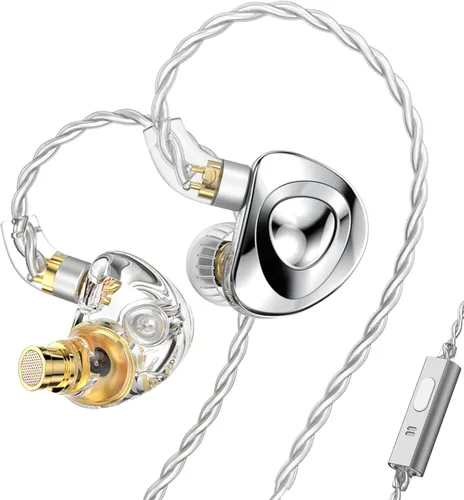 Miniatura 11 de FEDAI TRN MT4 1DD Auriculares de alta fidelidad, TRN MT4 intrauditivos con nuevo auricular magnético compuesto de 0.394 in con cable desmontable C