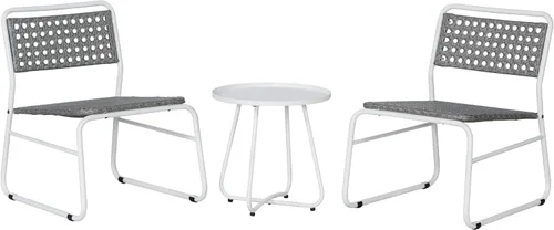 Miniatura 8 de JONATHAN Y Freja LVG1100B-3SET - Juego de 3 piezas de ratán de polietileno para patio, balcón, porche y patio trasero, muebles modernos de mimbre