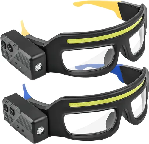 Miniatura 7 de Lentes LED recargables para faros delanteros con sensor de movimiento y control táctil, 5 modos de iluminación USB C para correr, acampar, pescar