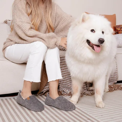 Miniatura 2 de EverFoams Pantuflas completas de espuma viscoelástica de oveja para mujer