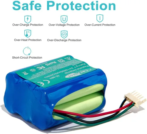 Miniatura 7 de CREABEST Batería de repuesto Ni-MH de 7.2 V 3500 mAh compatible con iRobot Aspirador Barredora Braava 380 380T 390 390T Menta 5200B 5200C Piso