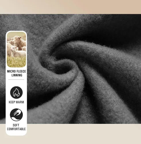 Miniatura 3 de Niceif Sudadera con capucha de forro polar de peso medio para hombre, casual, bloque de color, con bolsillos