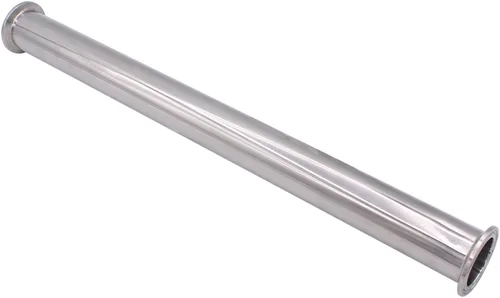 Miniatura 3 de Dernord - Tubo de bobina sanitaria con extremos de abrazadera, tubo redondo liso de acero inoxidable 304 con abrazadera triple de 3.81 cm